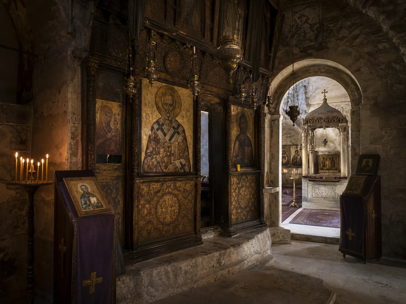 Historic Lebanese icon of Saint Nicholas