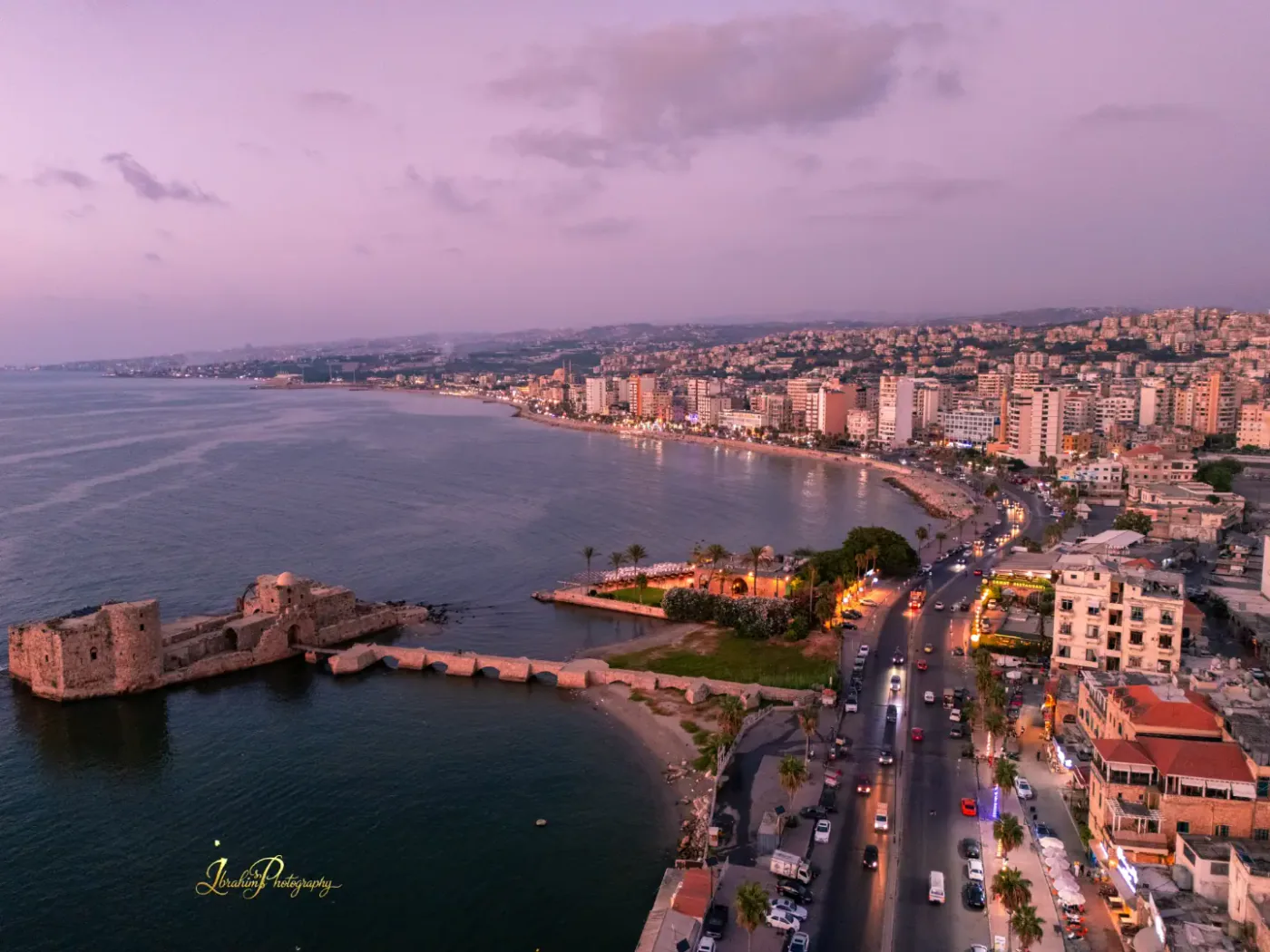 Saida Sea Castle and Mediterranean bay