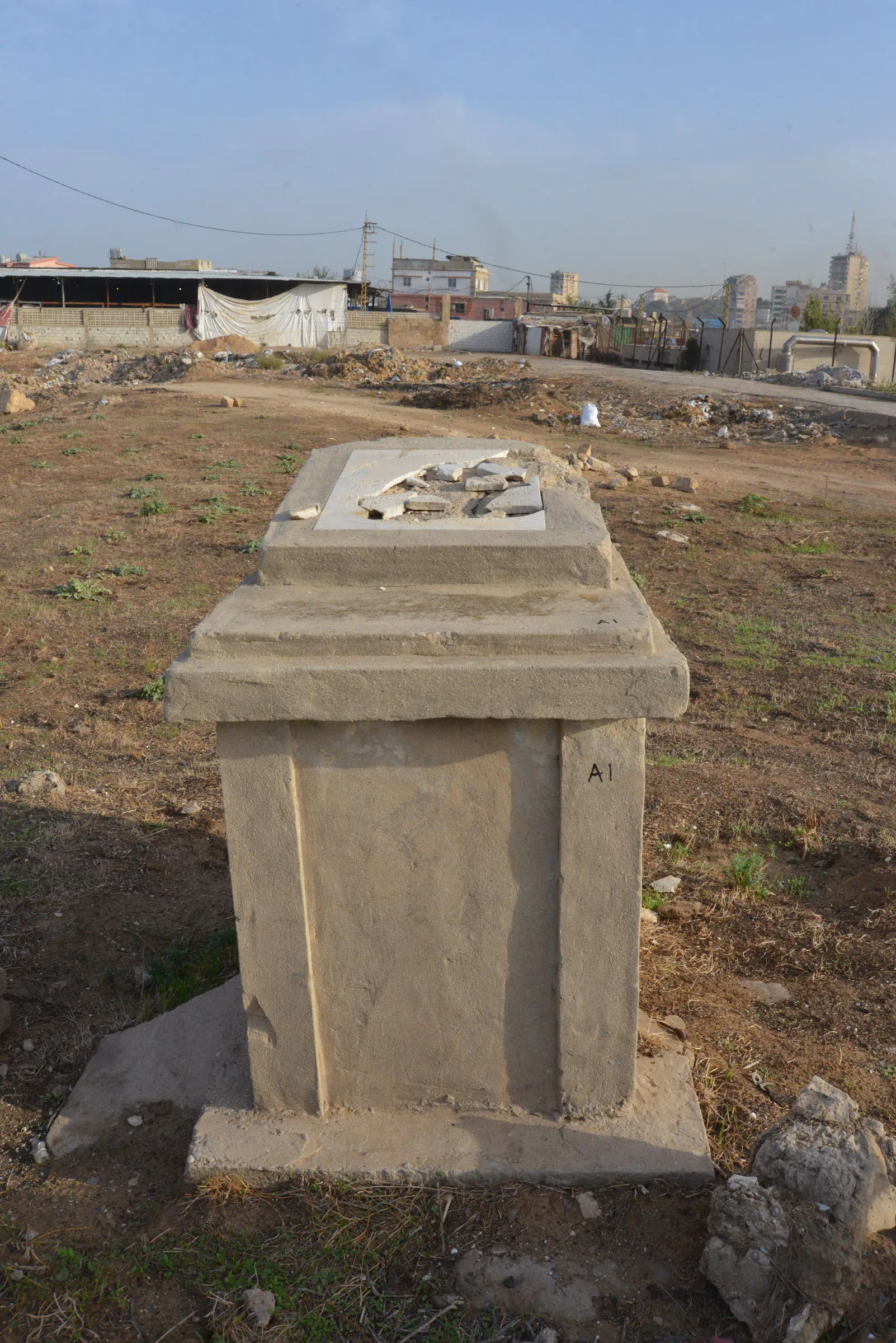 Tomb A1 for Renée BENISTE, photograph 3 at the Jewish Cemetery of Saida