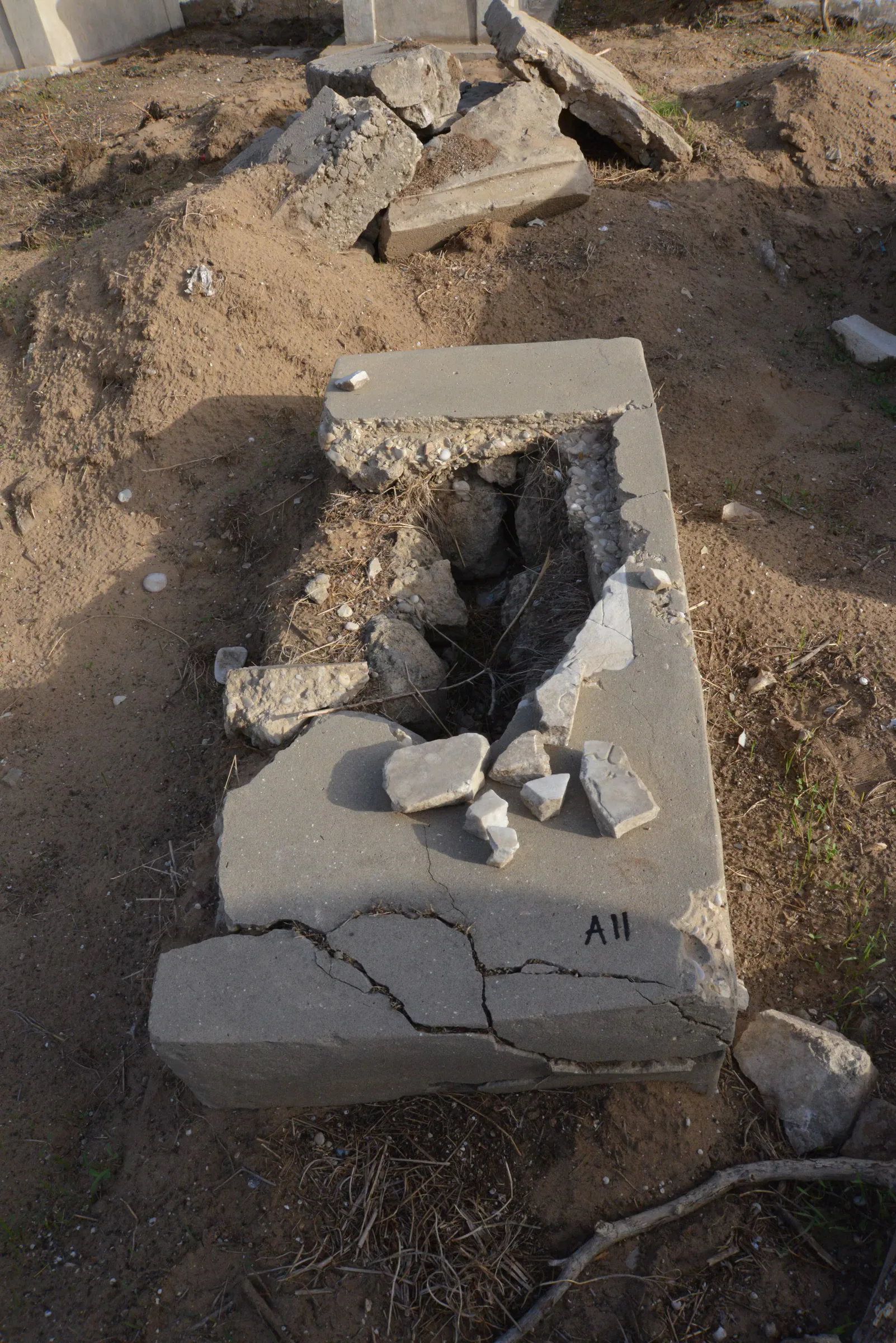 Tomb A11 for Jamileh KHALILI, photograph 3 at the Jewish Cemetery of Saida