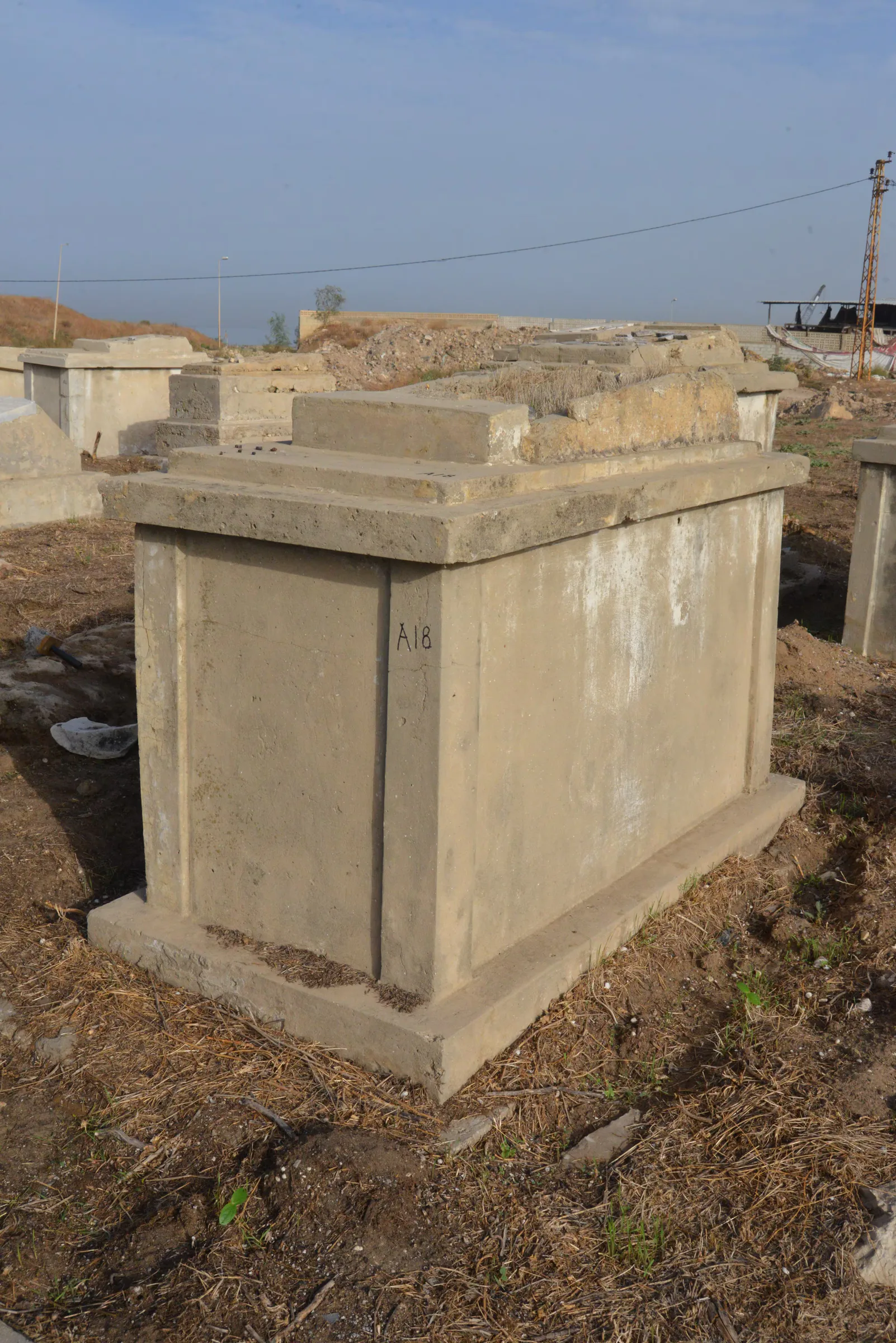 Tomb A18 for Youssef LEVY BASSAL, photograph 4 at the Jewish Cemetery of Saida