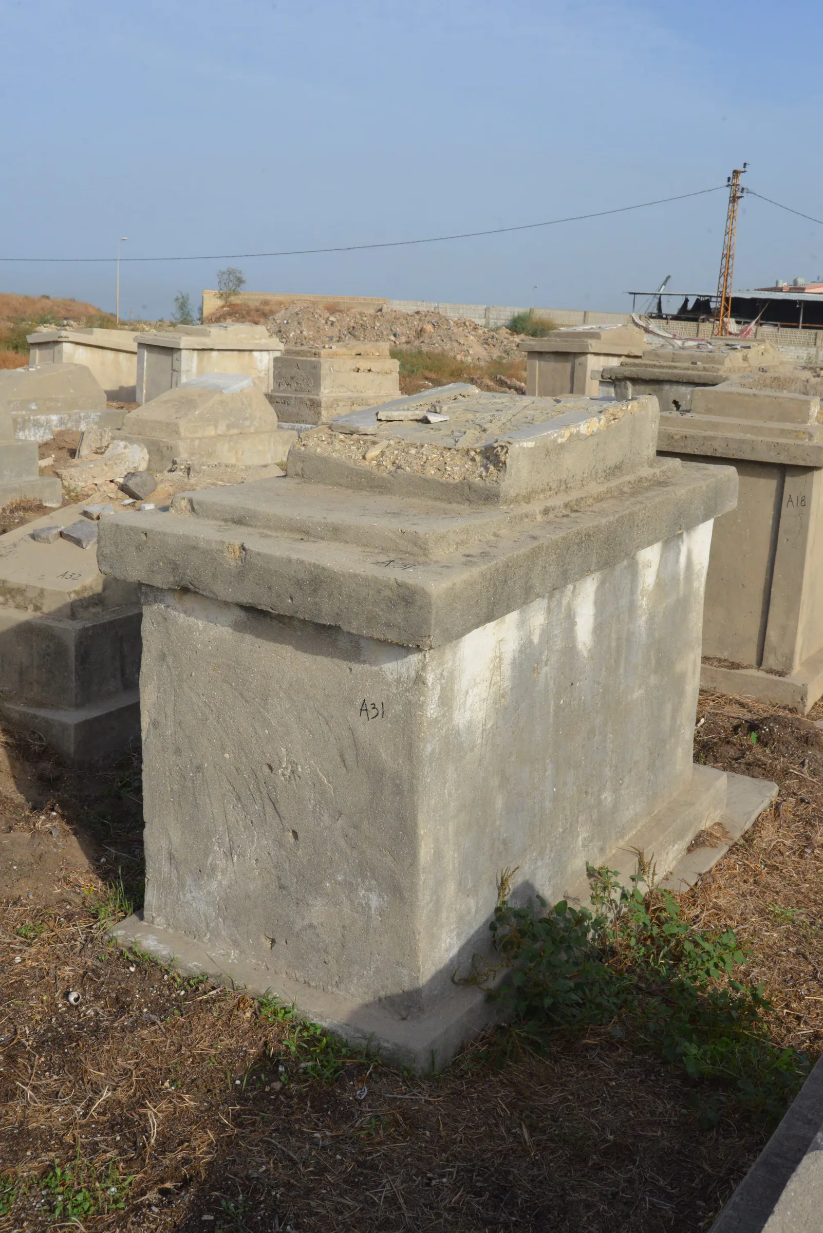 Tomb A31 for Tamam LEVY BASSAL, photograph 5 at the Jewish Cemetery of Saida