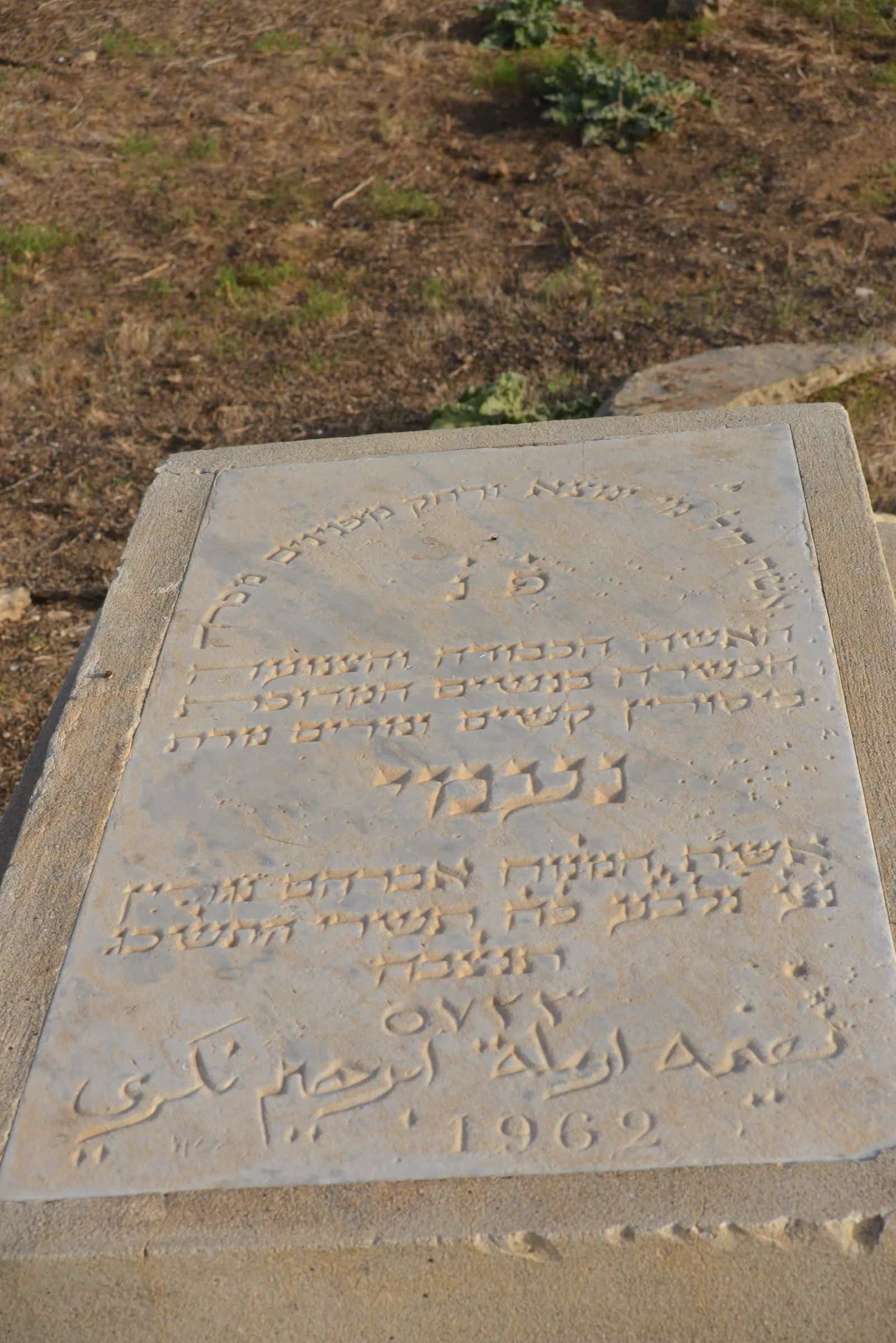 Tomb A5 for Naomi NIGRI, photograph 3 at the Jewish Cemetery of Saida