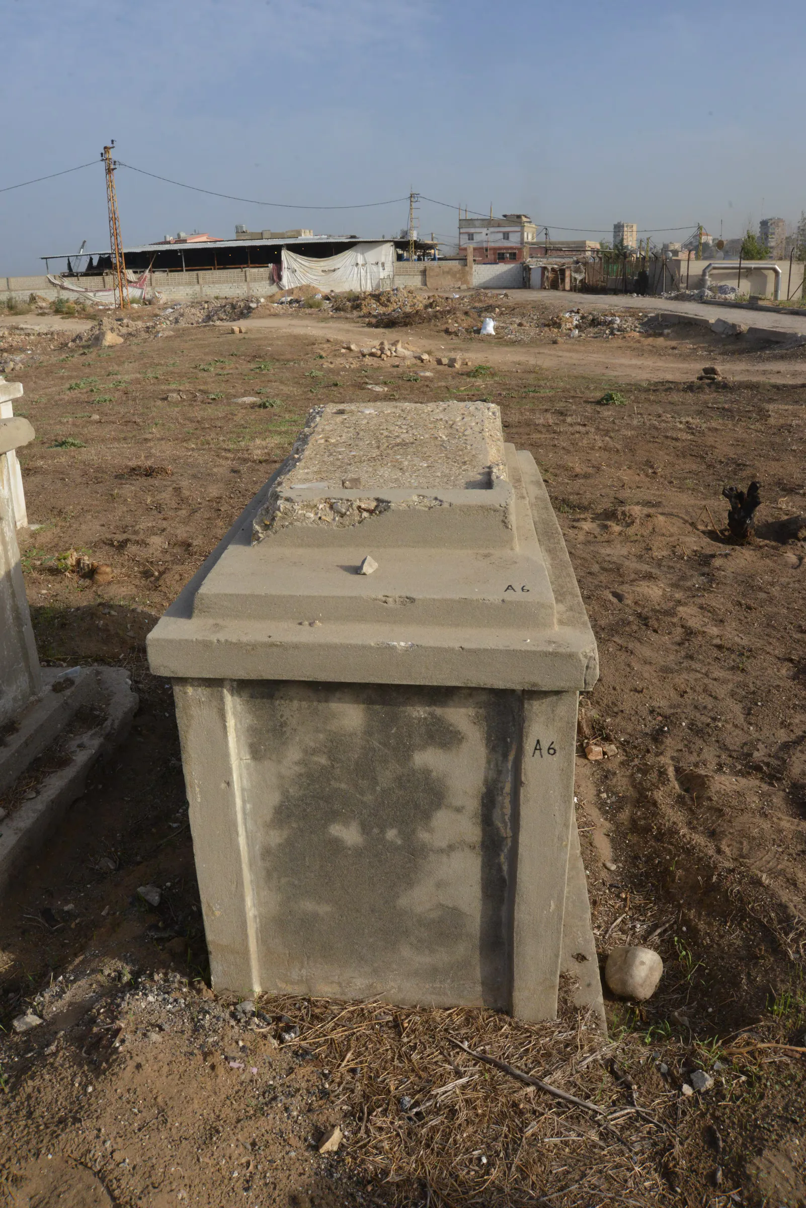 Tomb A6 for Malakeh LEVY BASSAL, photograph 3 at the Jewish Cemetery of Saida