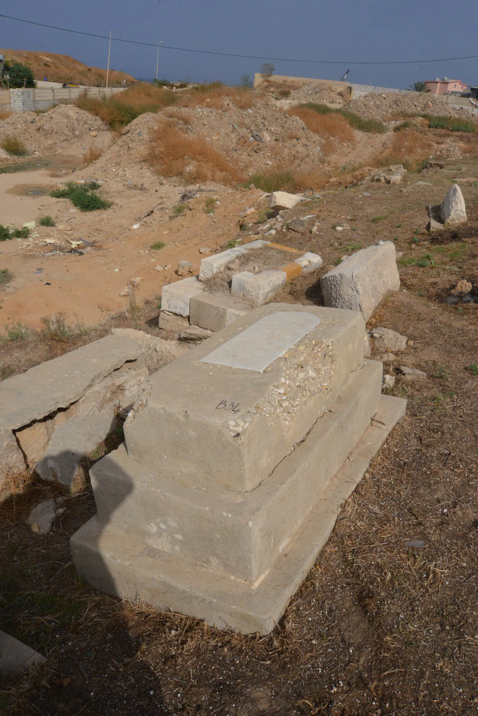 Tomb B34 for Beida BALACIANO, photograph 4 at the Jewish Cemetery of Saida