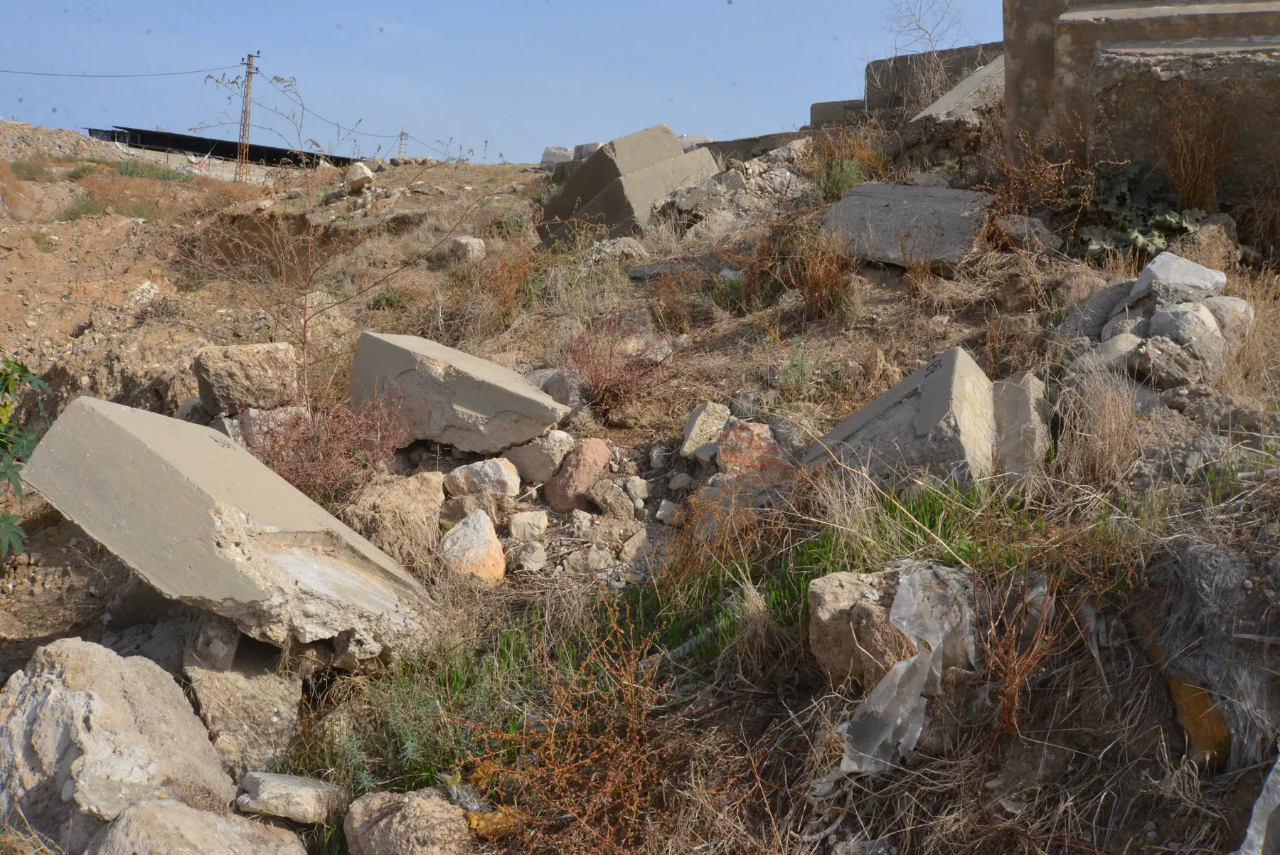Tomb B63 for Jamileh HADID, photograph 2 at the Jewish Cemetery of Saida