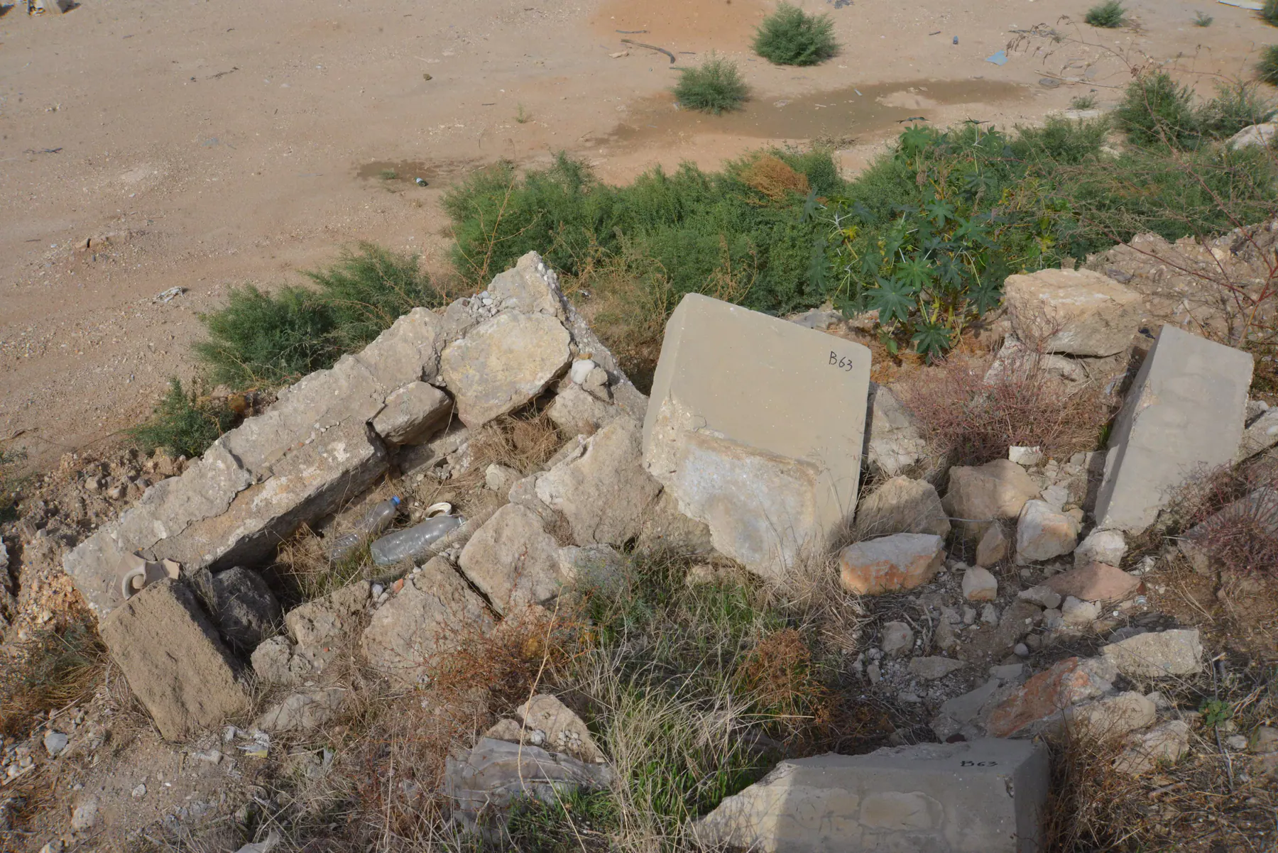 Tomb B63 for Jamileh HADID, photograph 4 at the Jewish Cemetery of Saida