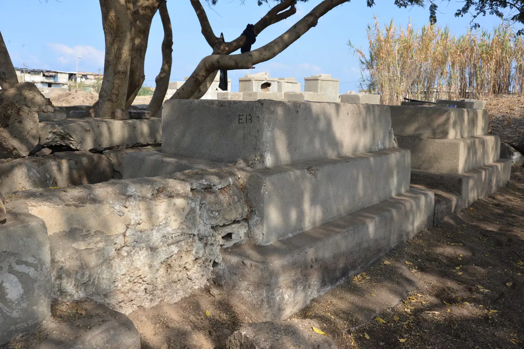 Tomb E13 for Rachel POLITI, photograph 6 at the Jewish Cemetery of Saida