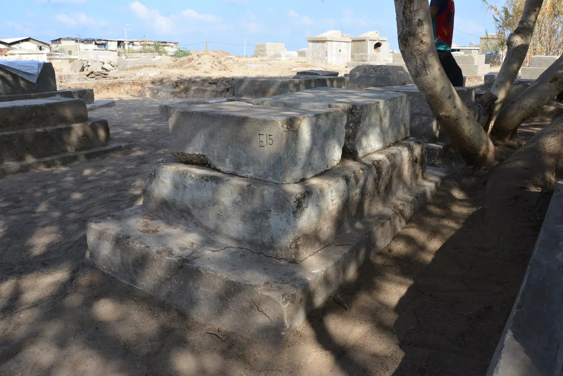 Tomb E15 for Farideh BALACIANO, photograph 5 at the Jewish Cemetery of Saida