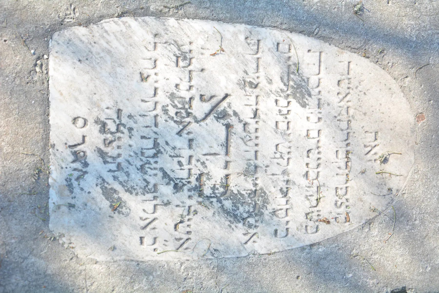 Tomb E32 for Beida DANA, photograph 2 at the Jewish Cemetery of Saida
