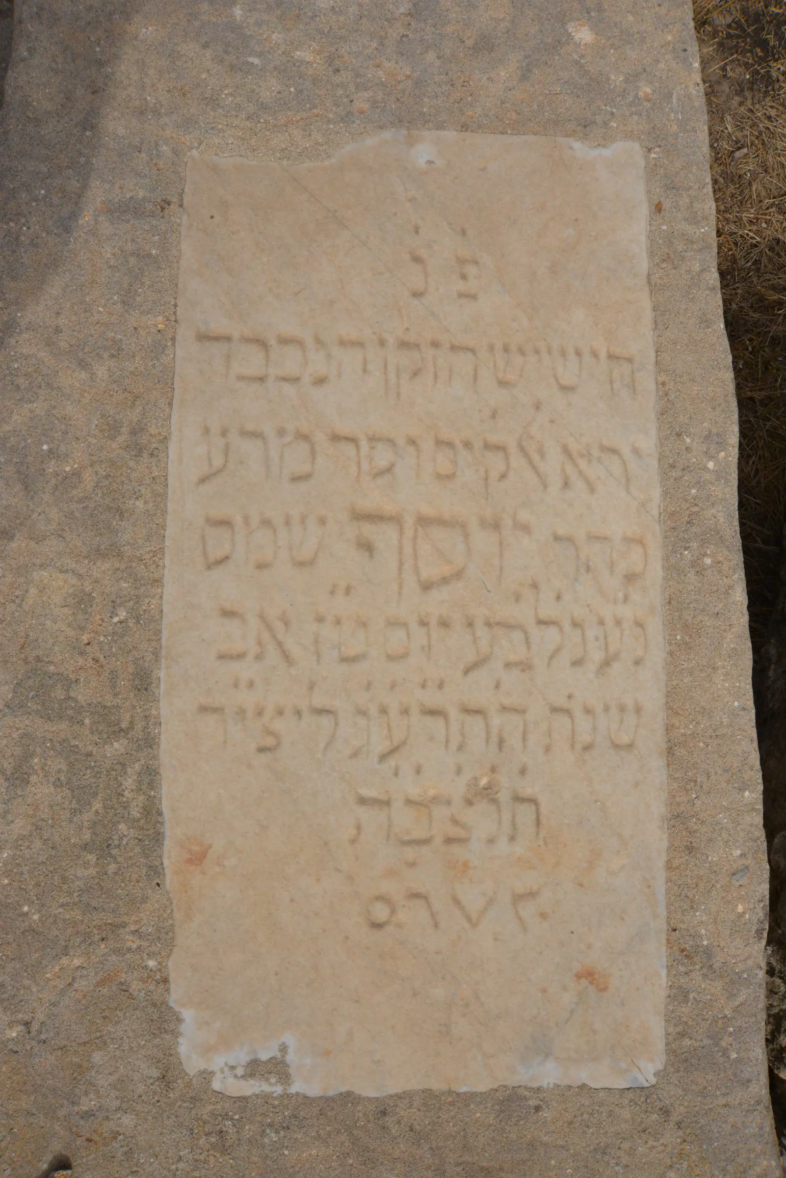 Tomb E36 for Youssef CHAMS, photograph 2 at the Jewish Cemetery of Saida