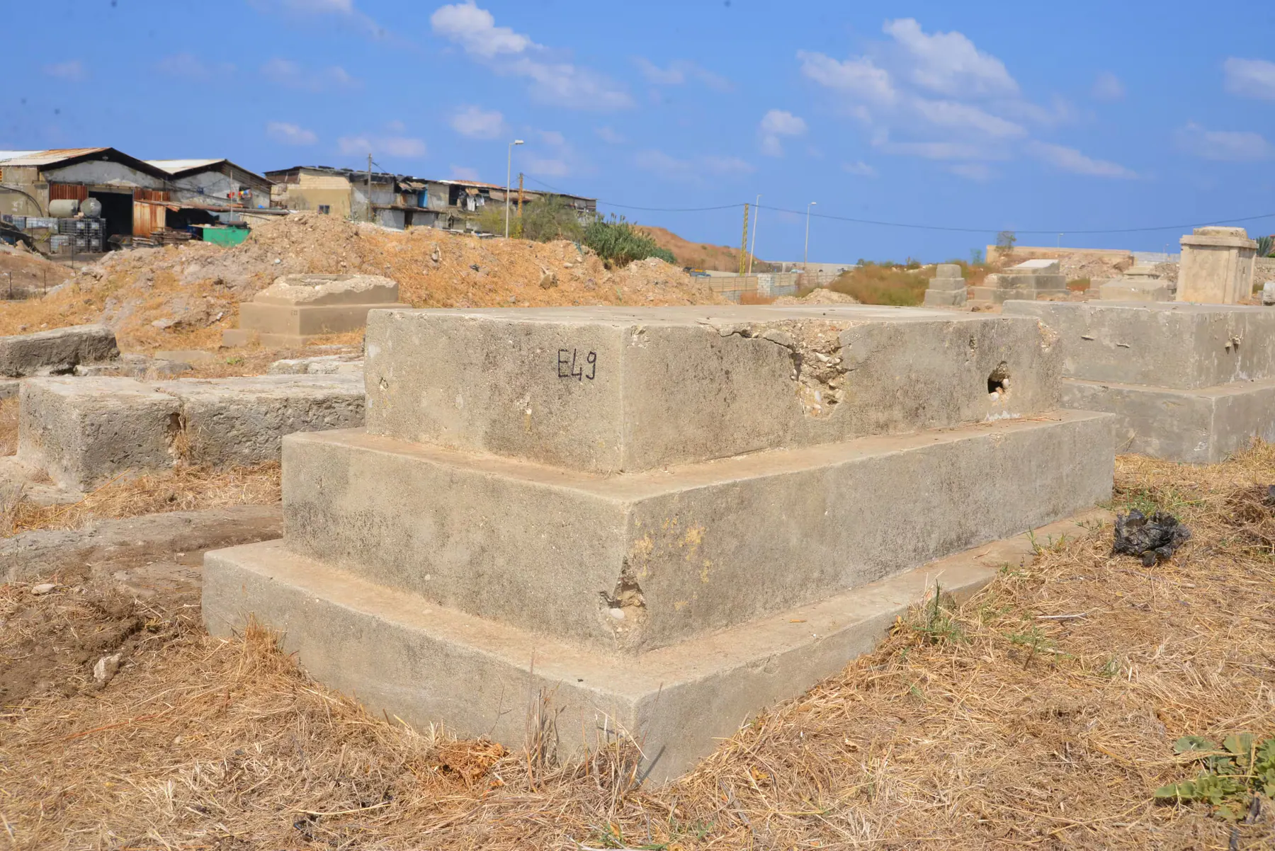 Tomb E49 for Chlomo BOUKAI, photograph 8 at the Jewish Cemetery of Saida